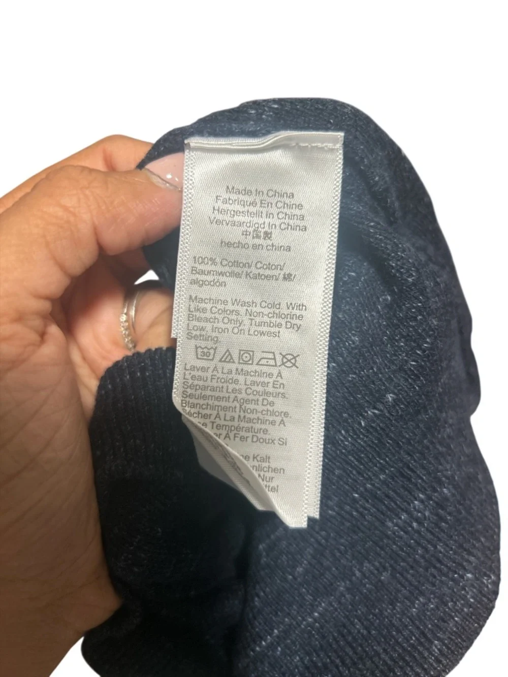 J.Crew Mens Large NWT Cotton Raglan Sweatshirt Navy Gray Colorblock Crewneck